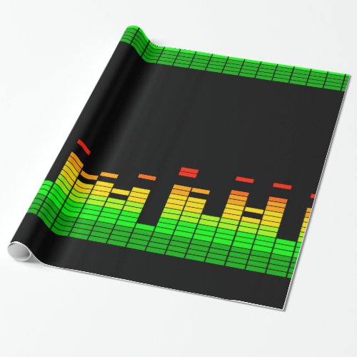 Equalizer Vibes from the Beat of DJ Music decor Wrapping Paper