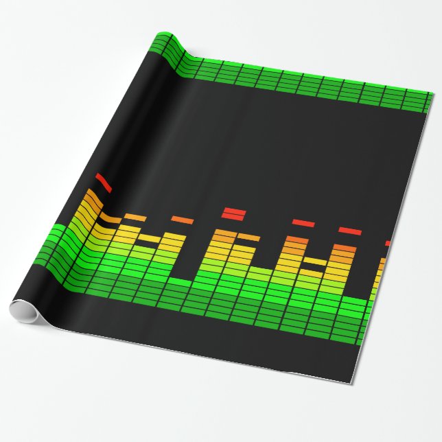 Equalizer Vibes from the Beat of DJ Music decor Wrapping Paper (Unrolled)