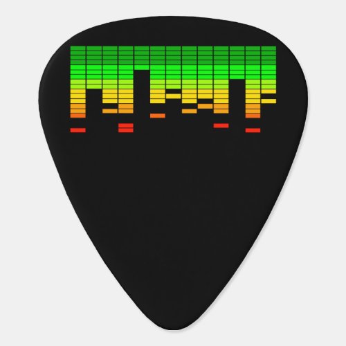 Equalizer Vibes from the Beat of DJ Music Guitar Pick