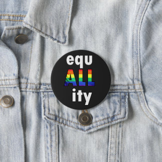 Equallity, LGBTQ Pride Black Lives Matter Protests Button