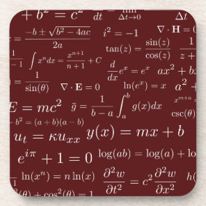 Equations of Math and Science Coasters - set of 6