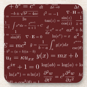 Equations of Math and Science Coasters - set of 6