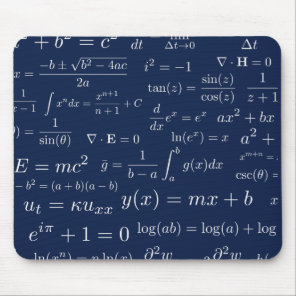Equations of Math and Science Mouse Pad