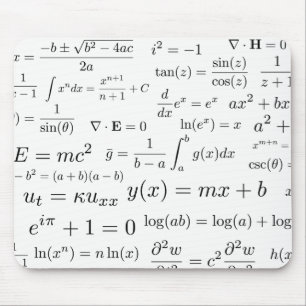 Equations of Math and Science Mouse Pad