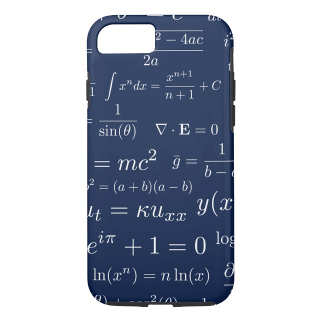 Equations of Math and Science Phone Case (Back)