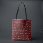 Equations of Math and Science Tote Bag<br><div class="desc">All of the most famous equations of mathematics combined in one design.</div>