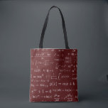 Equations of Math and Science Tote Bag<br><div class="desc">All of the most famous equations of mathematics combined in one design.</div>