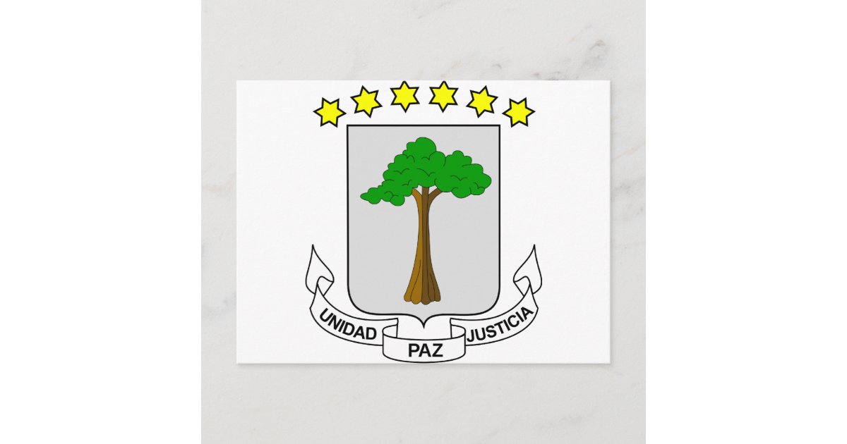 Equatorial Guinea Coat of arms GQ Postcard | Zazzle