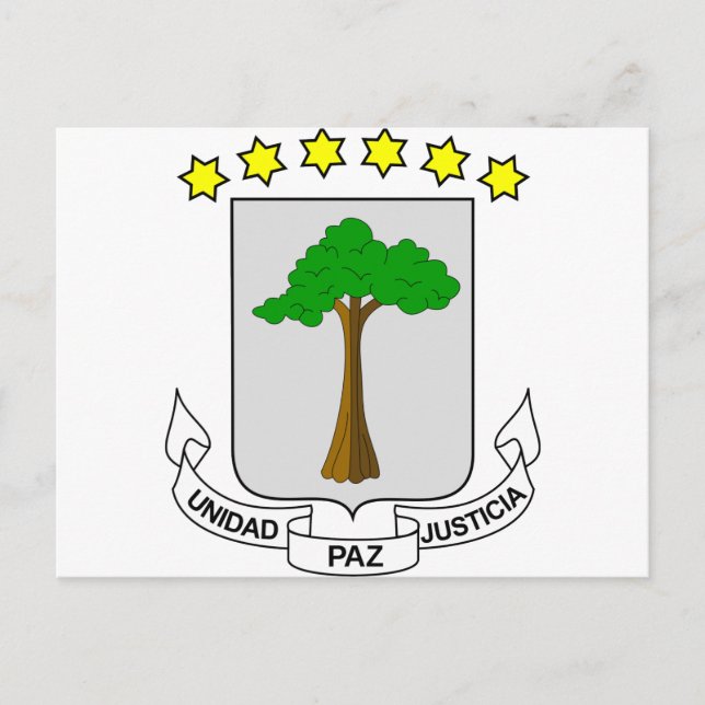 Equatorial Guinea Coat of arms GQ Postcard (Front)