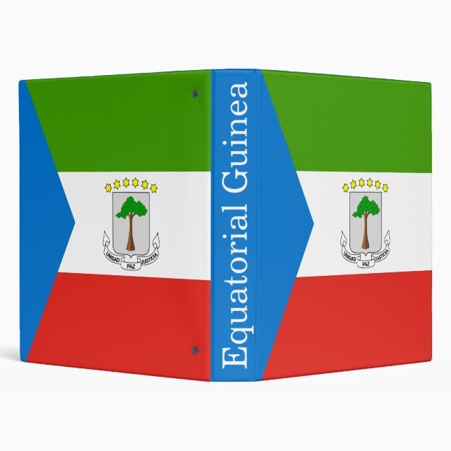 Equatorial Guinea Flag 3 Ring Binder (Background)