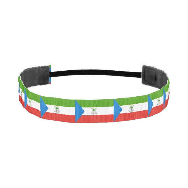 Equatorial Guinea Flag Athletic Headband (Front)