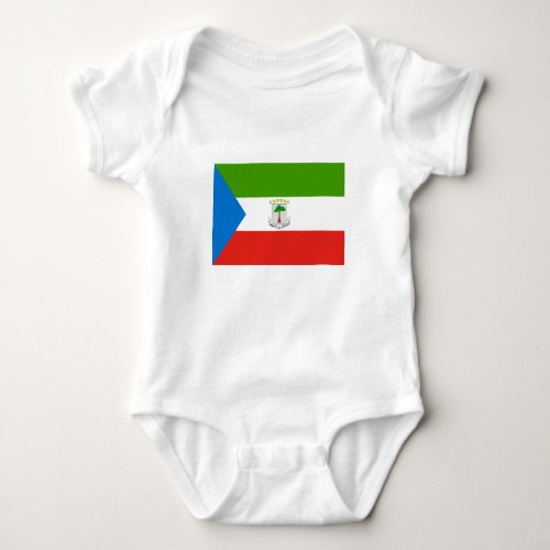 Equatorial Guinea Flag Baby Bodysuit