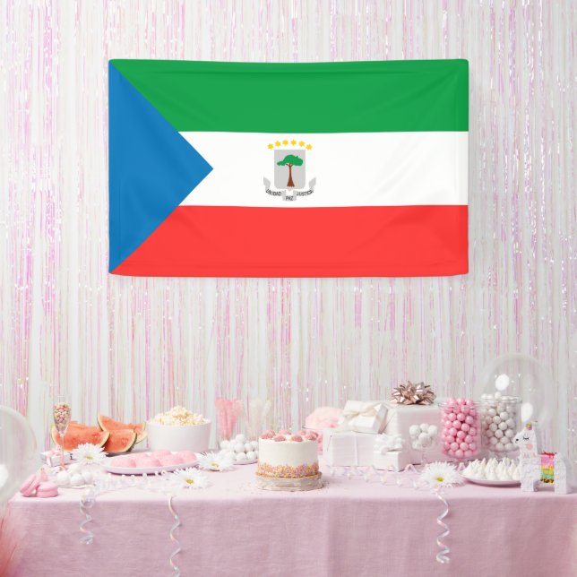 Equatorial Guinea flag Banner (Party)