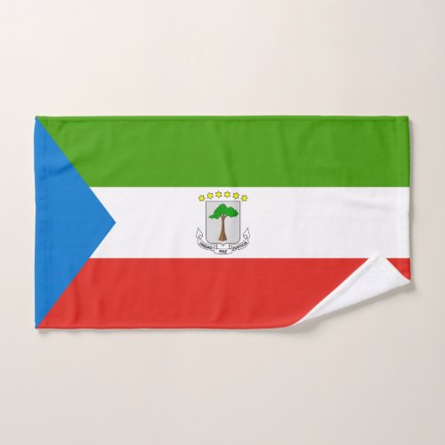 Equatorial Guinea Flag Bath Towel Set