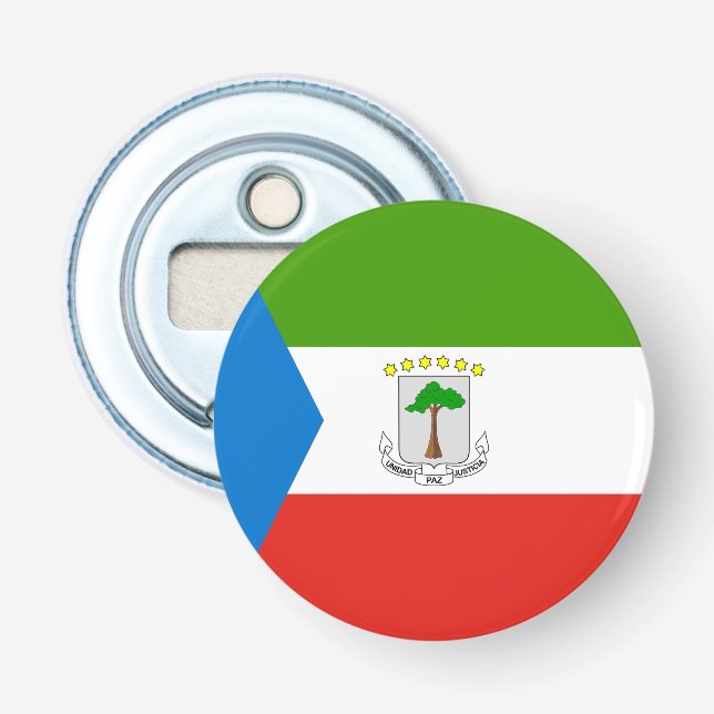 Equatorial Guinea Flag Bottle Opener (Front)