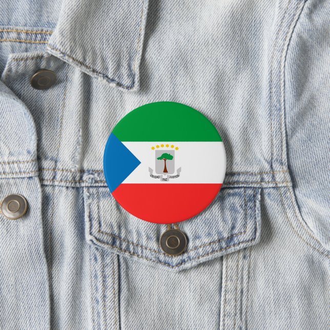 Equatorial Guinea flag Button (In Situ)