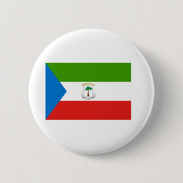 Equatorial Guinea Flag Button (Front)