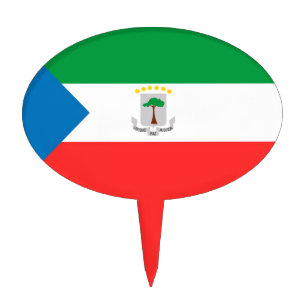 Equatorial Guinea flag Cake Topper