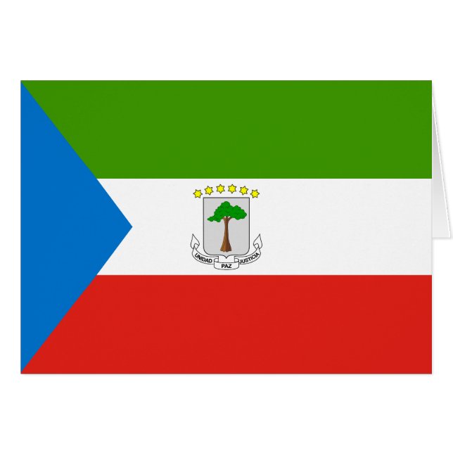 Equatorial Guinea Flag Cards (Front Horizontal)