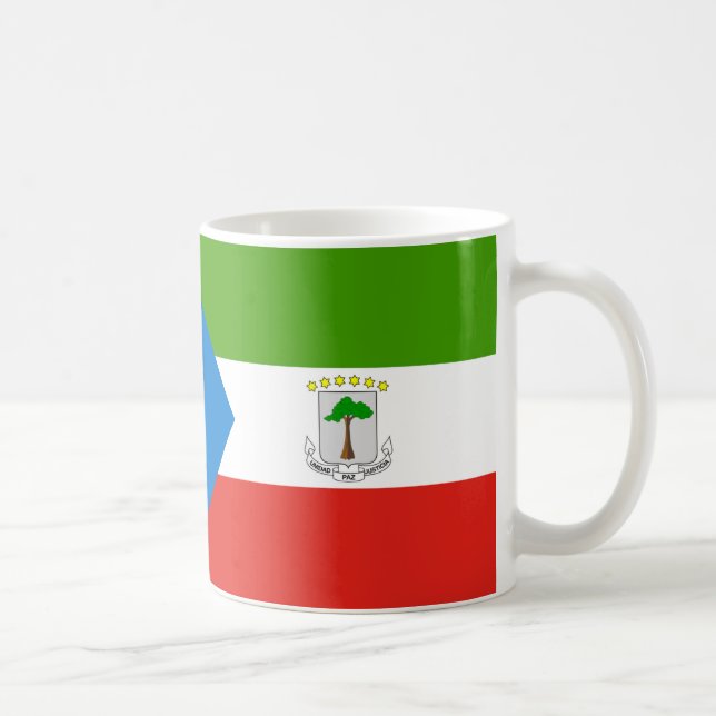  Equatorial Guinea Flag Ceramic Mug (Right)
