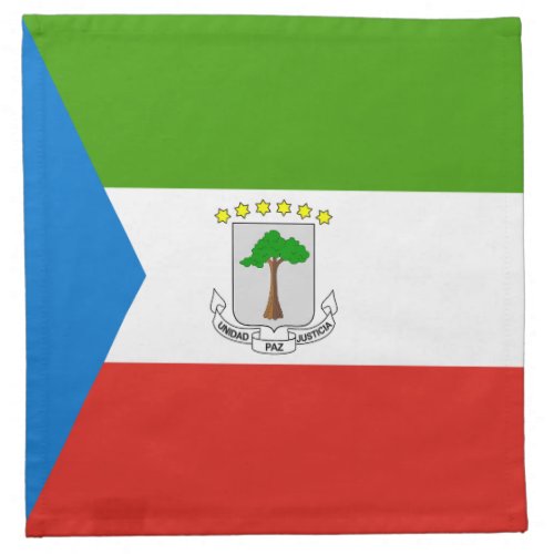 Equatorial Guinea Flag Cloth Napkin