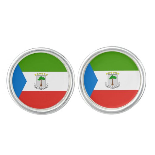 Equatorial Guinea Flag Cufflinks