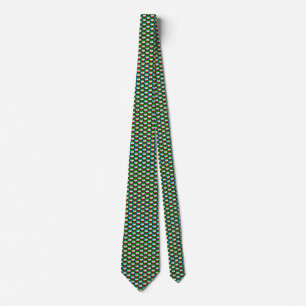Equatorial Guinea Flag Hearts Tie
