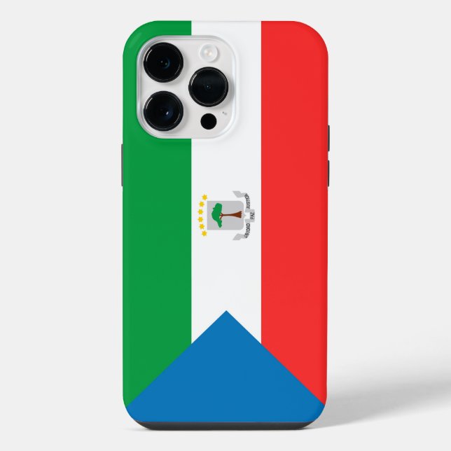 Equatorial Guinea flag Iphone Case (Back)
