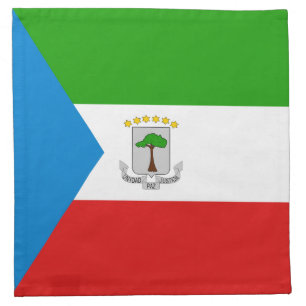 Equatorial Guinea Flag Napkin