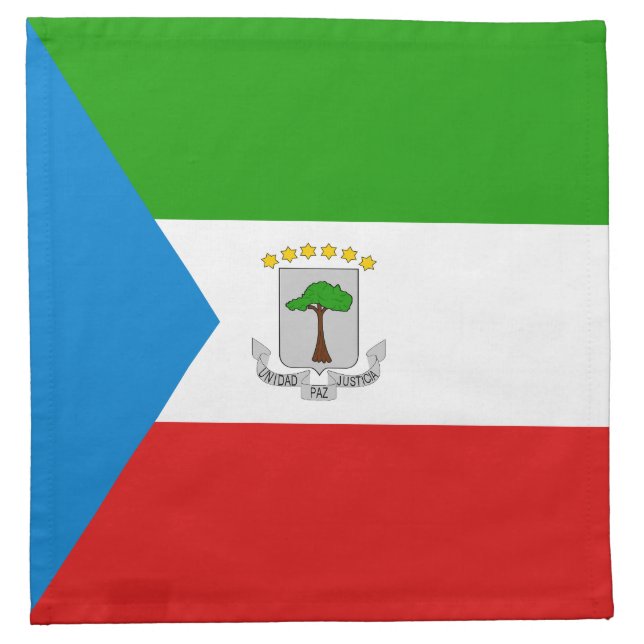 Equatorial Guinea Flag Napkin (Front)