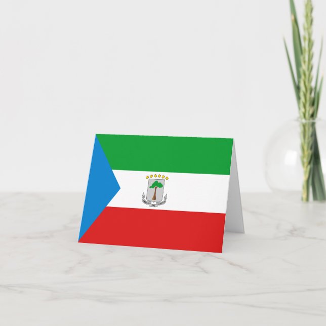 Equatorial Guinea Flag Notecard (Front)