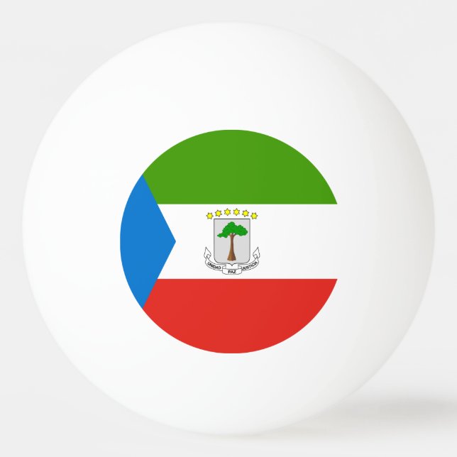 Equatorial Guinea Flag Ping Pong Ball (Front)
