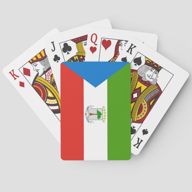 Equatorial Guinea Flag Poker Cards (Back)