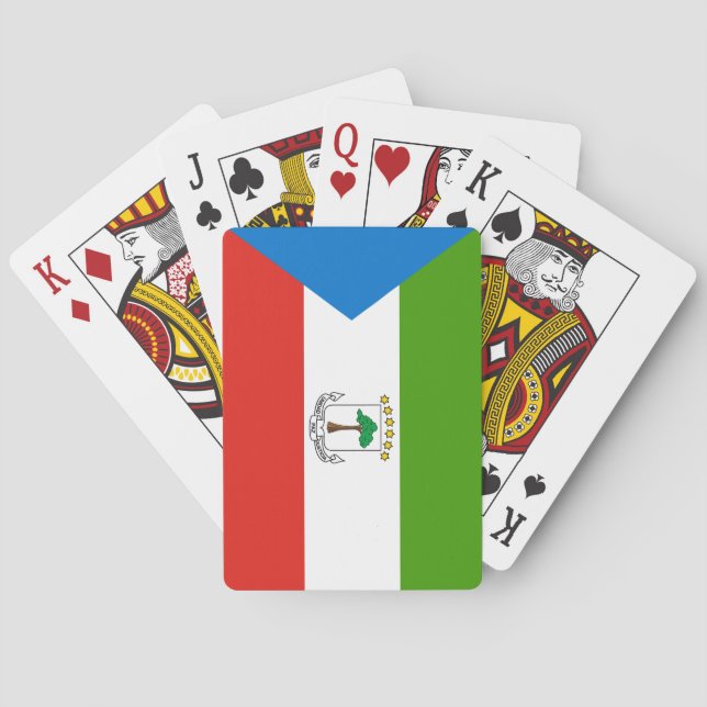 Equatorial Guinea Flag Poker Cards (Back)