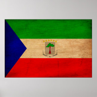 Equatorial Guinea Flag Poster