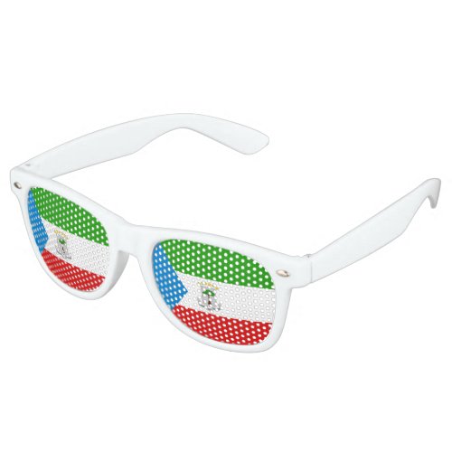 Equatorial Guinea Flag Retro Sunglasses