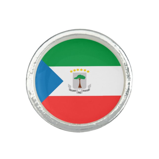 Equatorial Guinea flag Ring (Front)