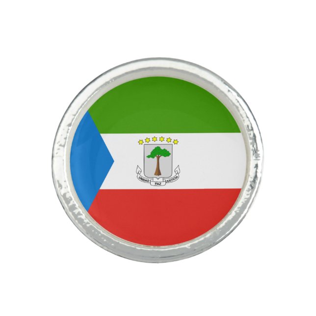 Equatorial Guinea Flag Ring (Front)