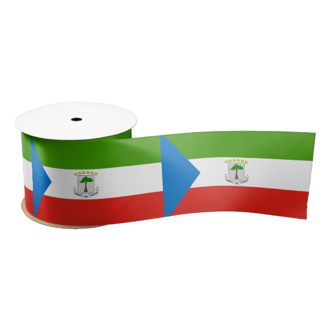 Equatorial Guinea Flag Satin Ribbon (Spool)