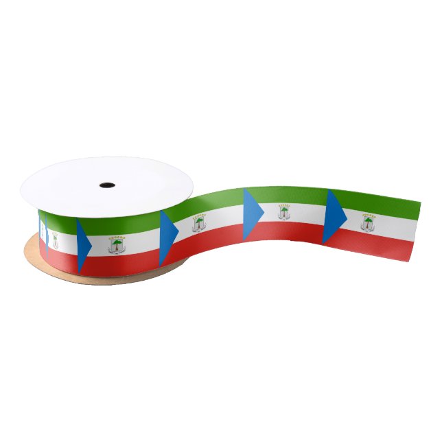 Equatorial Guinea Flag Satin Ribbon (Spool)
