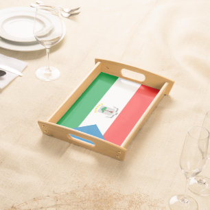 Equatorial Guinea flag Serving Tray