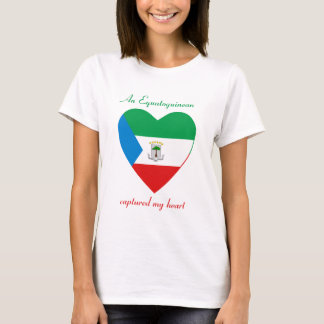 Equatorial Guinea Flag Sweetheart T-Shirt