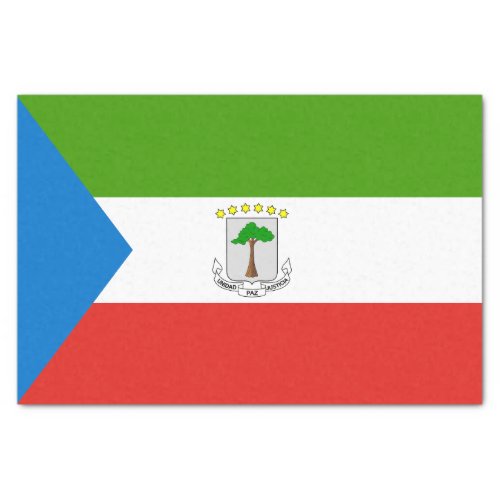 Equatorial Guinea Flag Tissue Paper