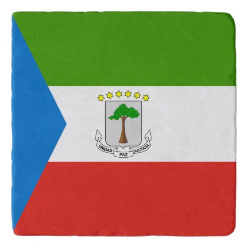Equatorial Guinea Flag Trivet