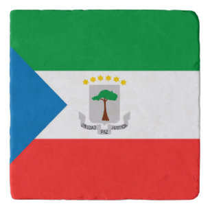 Equatorial Guinea flag Trivet