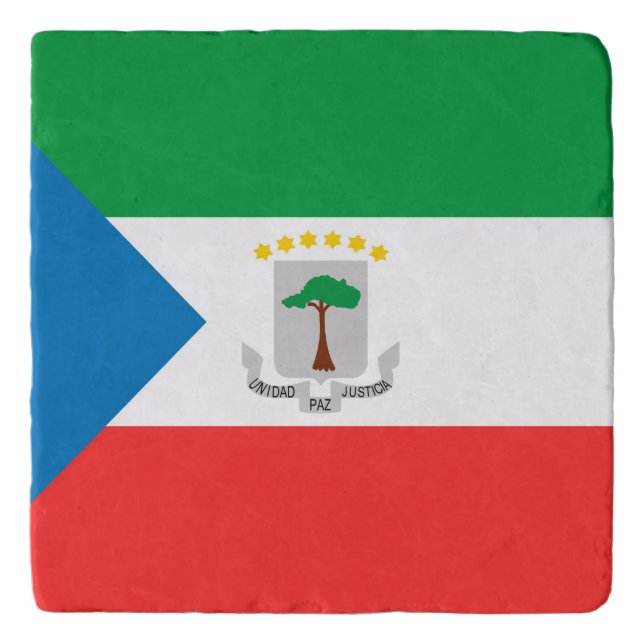 Equatorial Guinea flag Trivet (Front)