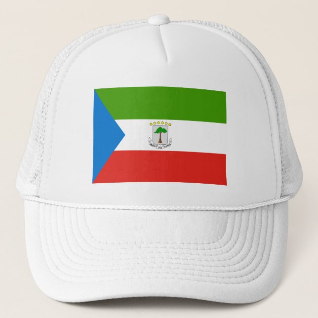 Equatorial Guinea Flag Trucker Hat (Front)