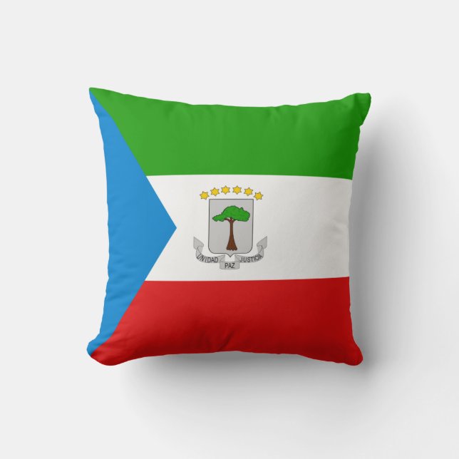 Equatorial Guinea Flag x Flag Pillow (Front)