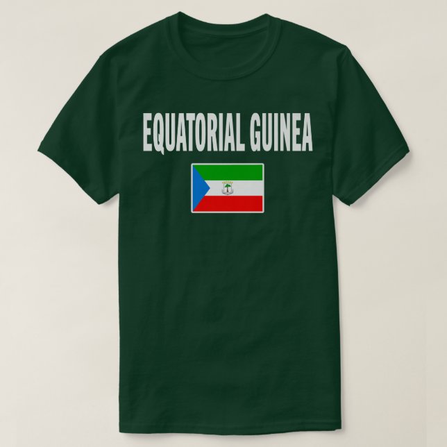 Equatorial Guinea Guinean Tee Flag souvenir Gift  (Design Front)