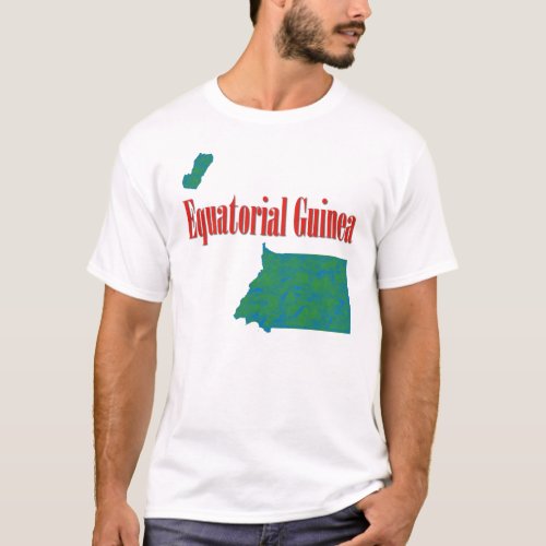 Equatorial Guinea map T_Shirt